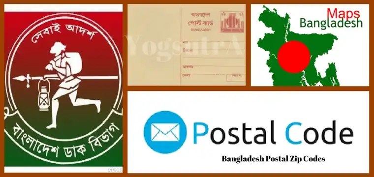 Postal zip code Rajshahi Division Bangladesh
